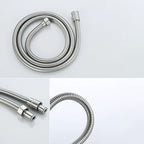 Modern Hand Shower Stainless Steel Handheld Showerhead Wall Mounted Shower Combination