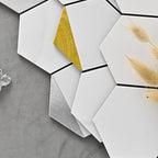 Hexagonal Modern Peel and Stick Tiles Mosaic Tiles Peel and Stick Backdrops