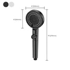 Round Handheld Showerhead Plastic Adjustable Spray Pattern Showerhead for Home