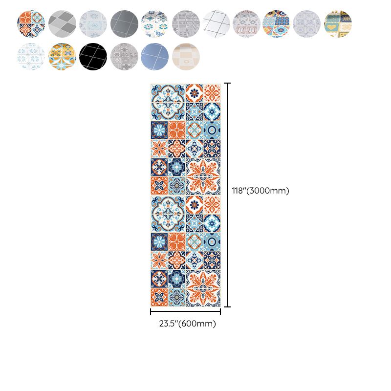 Modern Vinyl Plank Flooring Porcelain Tile Look Self-adhesive PVC Flooring