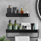 Contemporary Bathroom Accessories Hardware Set Aluminum Bathroom Shelf