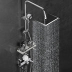 Wall-mounted shower system handle lever spot resist copper shower system