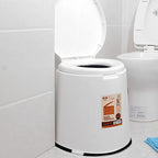 Modern Plastic Floor-Mounted Toilet Bowl with Seat for the Bathroom