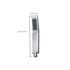Simple Rectangle Shower Head 304 Stainless Steel Hand Shower