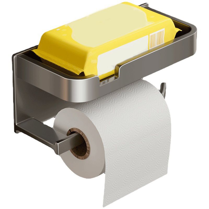 Modern Style Aluminum Single Bathroom Accessory Set Paper Holder