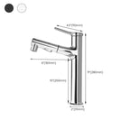 Modern Center Set Faucet Copper Center Set Vanity Faucet for Bathroom