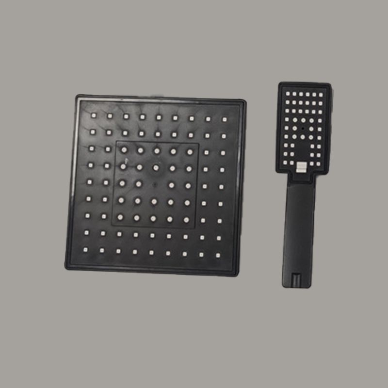 Square Shower Head Combination Standard Spray Pattern with Hand Shower
