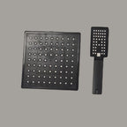 Square Shower Head Combination Standard Spray Pattern with Hand Shower