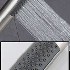 Cylindrical Hand Shower with Self-Cleaning Stainless Steel Wall Shower Head
