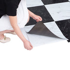 Modern fabric look plastic floor water-repellent square edge floor tiles