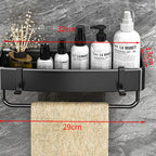 Modern Black-White Metal Bath Hardware Set Bath Shelf Bathroom Hardware Set