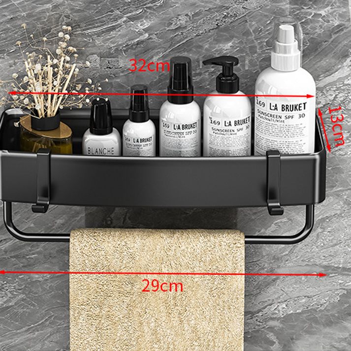 Modern Black-White Metal Bath Hardware Set Bath Shelf Bathroom Hardware Set