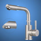 Swivel Bathroom Faucet Contemporary Design Vessel Faucet with Stainless Steel