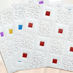Modern wall covering foam 3D embossed peel and stick wall panel