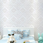 3D embossed interior wall covering Self-adhesive geometric texture wall covering