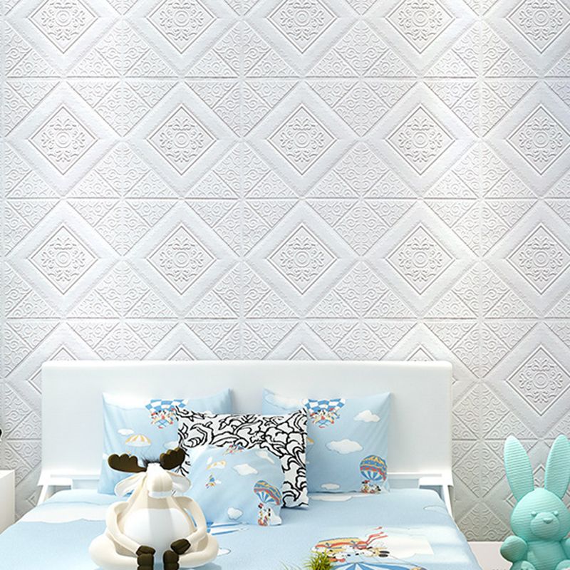 3D embossed interior wall covering Self-adhesive geometric texture wall covering