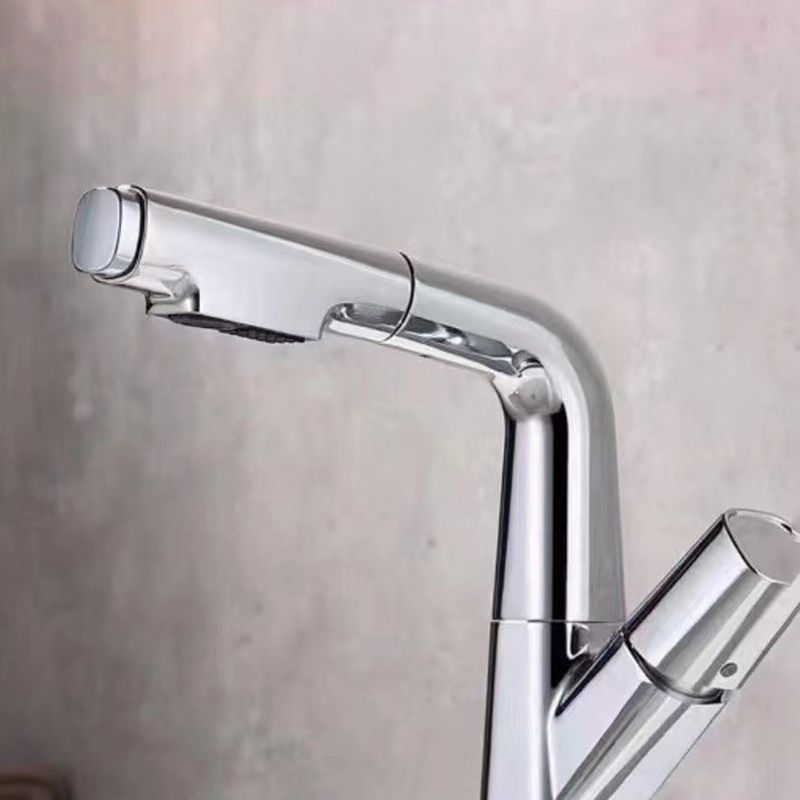 Widespread sink faucet Modern tap with single lever