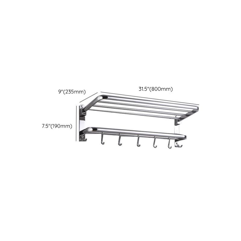 Modern Bathroom Set with Bathroom Shelf/Towel Bar Polished Chrome Bathroom Accessory Set