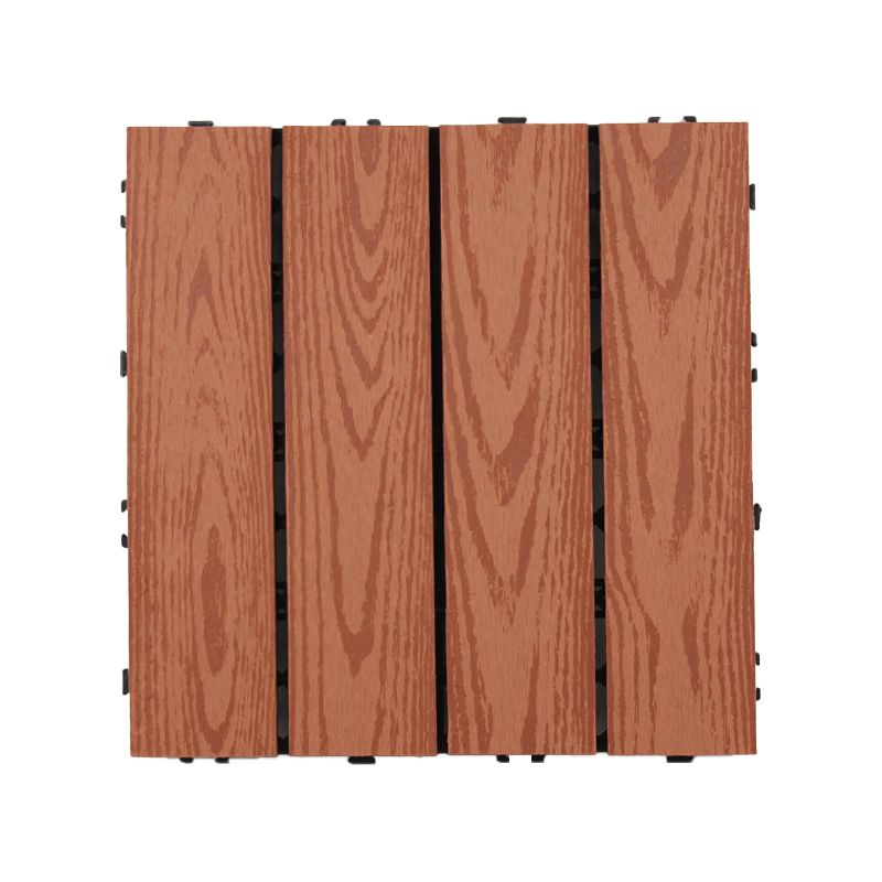 Square Click Patio Floor Tiles Stripe Pattern Tile Set Floorboard