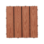 Square Click Patio Floor Tiles Stripe Pattern Tile Set Floorboard