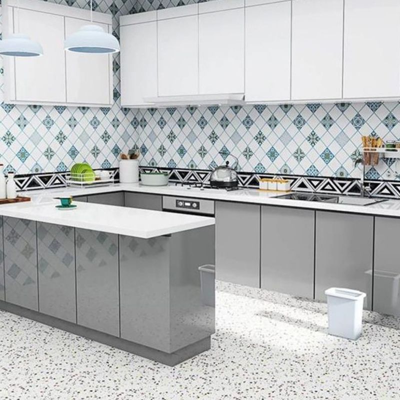 Rectangular Peel & Stick Tile PVC Single Tile for Kitchen and Bathroom