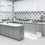 Rectangular Peel & Stick Tile PVC Single Tile for Kitchen and Bathroom