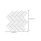 Peel and Stick Subway Tiles Waterproof Plastic Tile Rectangular Peel & Stick Tile for the Kitchen