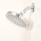 Contemporary round fixed wall shower head Silver shower head