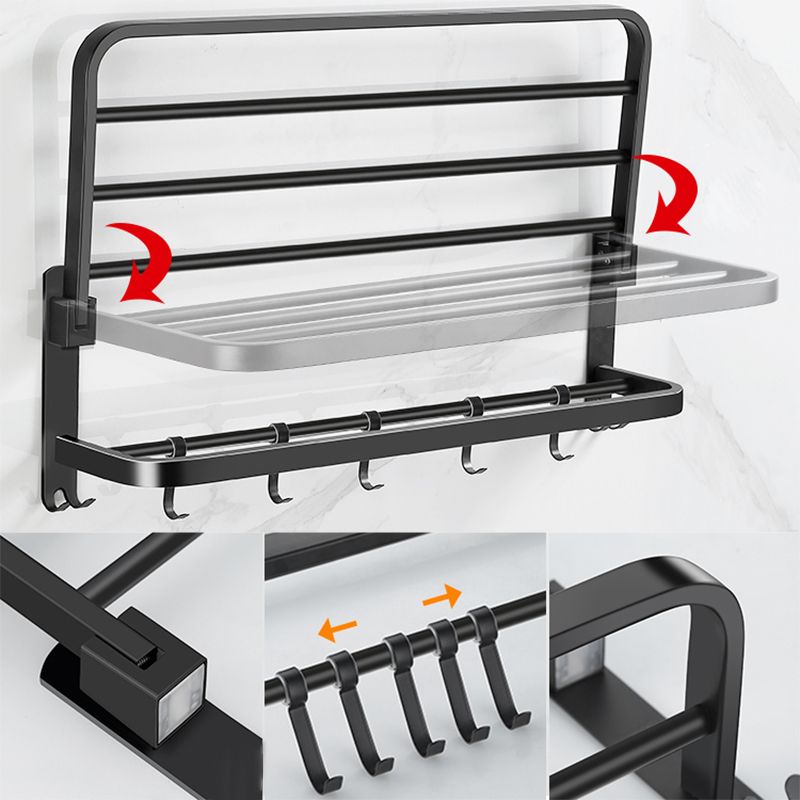 Matte black bathroom accessory set Modern bathroom accessory hardware set