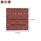 11 Pack 12" X 12" Square Deck/Patio Tiles Snap Fit for Outdoor Patio Tiles