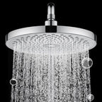 Round solid shower metal modern shower head combination for the bathroom