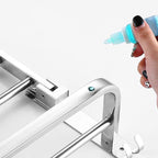 Silver/Black Bathroom Hardware Set Modern Bathroom Accessories Hardware Set