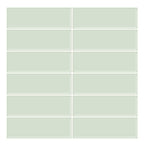 Peel and Stick Tiles Waterproof Plastic Rectangular Peel & Stick Tile for the Kitchen 2-Pack