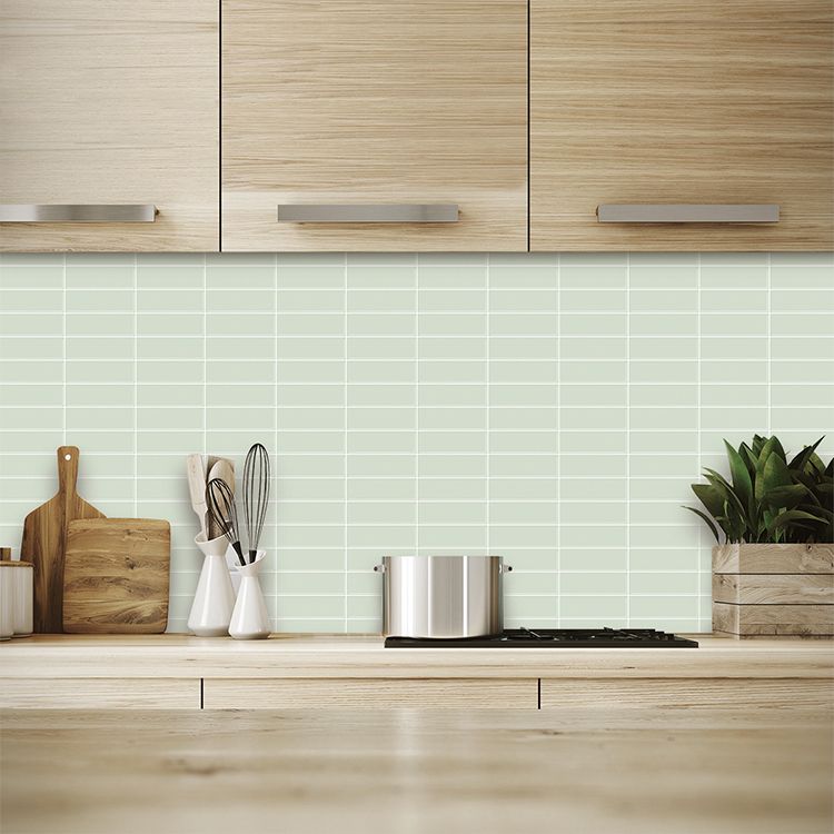 Peel and stick tiles Waterproof plastic rectangular peel and stick tile for the kitchen 2-pack