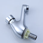 Modern sink faucet with brass knob handle, low arc, washbasin faucet