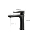 Modern Brass Bathroom Sink Faucet Round Lever Handles Sink Faucet
