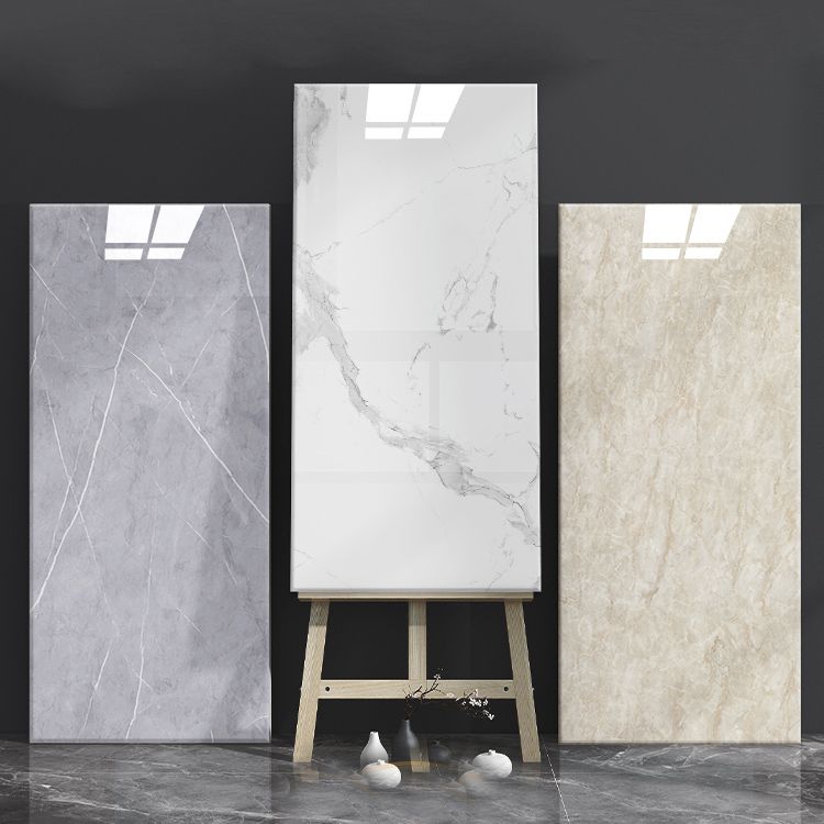 Simple Tile Wallpaper Plastic Waterproof Peel and Stick Back Wall