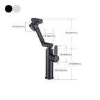 Swivel Spout Bathroom Faucet Single Hole Basin Faucet with Lever Handle