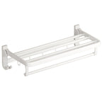 White Bathroom Accessory Set Contemporary Aluminum Bathroom Accessory Kit with Towel Holder