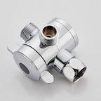 Silver Square Double Shower Head Modern Water Filtration Wall-Mounted Shower Head