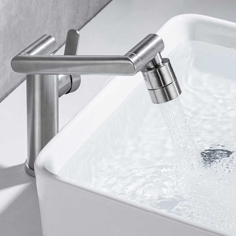 Swivel Spout Bathroom Faucet Single Hole Basin Faucet with Lever Handle