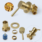 Stainless Steel Shower Combination Round Fixed Shower Head with Shower Arm