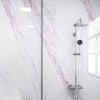 Modern Peel and Stick Splash Guard Wall Tile PVC Wallpaper for Shower
