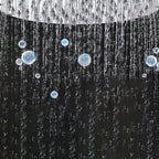 Modern Showerhead Combination Double Showerhead Polished Stainless Steel Wall Mounted Showerhead
