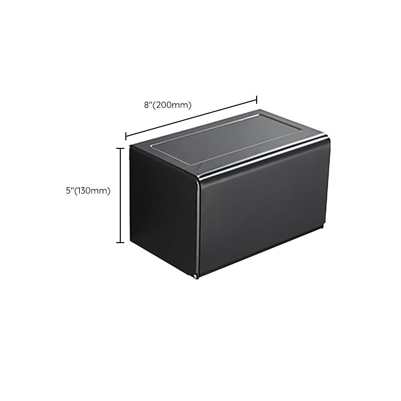 Modern Classic Bathroom Hardware Set Matte Black Bathrobe/Towel Bar & Bathroom Shelf