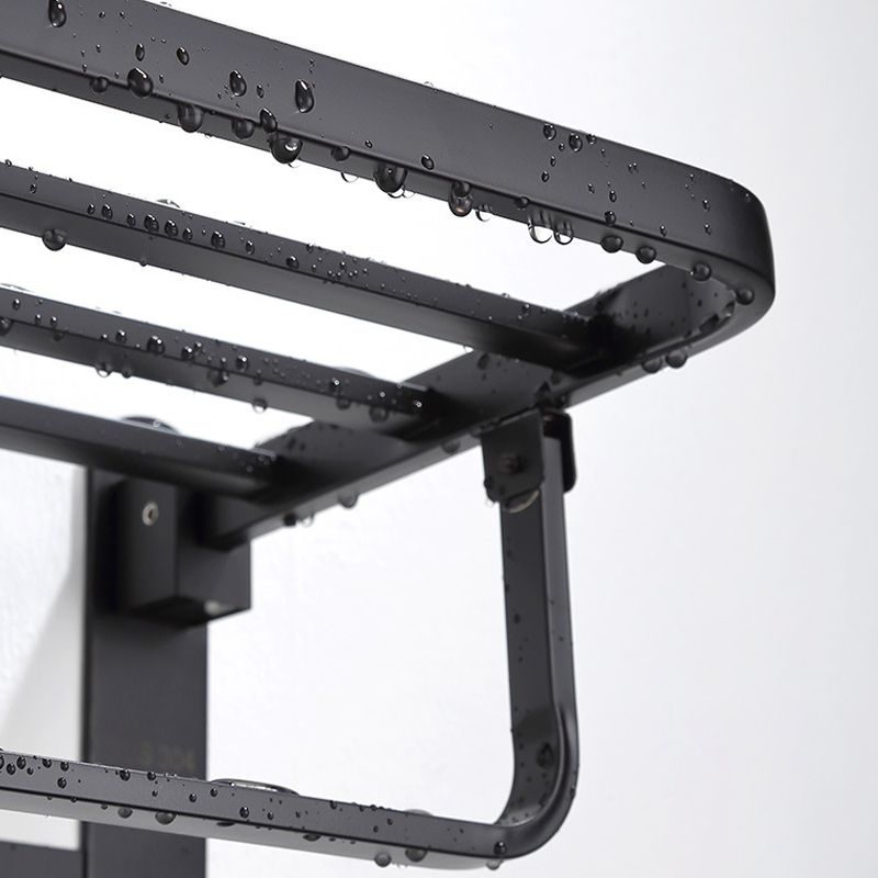 Modern Bathroom Accessory Set Bath Shelf Towel Holder Matte Black Bath Hardware Set