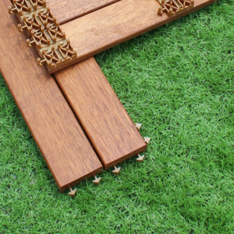 Basic Wood Tile Set Composite Layable Patio Tiles