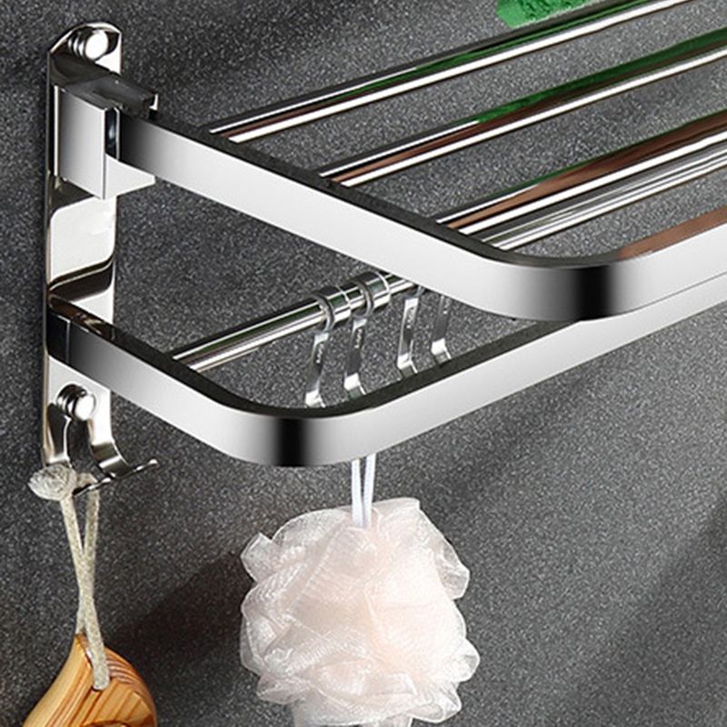 Classic Polished Chrome Bathroom Accessory Set Towel Rail/Paper Holder/Bathrobe Hook Included