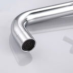 Glam Wall-mounted Bathroom Faucet Copper Single Handle Low Arc Basin Faucet for Bathroom