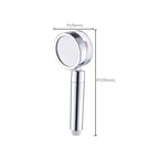 Contemporary Shower Head Combination Handheld Shower Plastic Wall Mounted Silver Shower Head